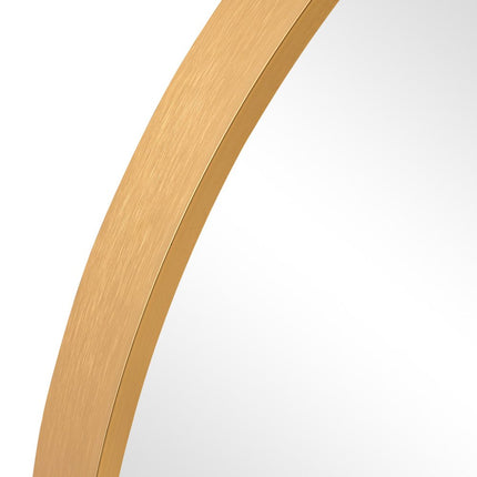 36" Gold Metal Arch Framed Bathroom Vanity Mirror