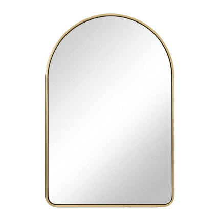 36" Gold Metal Arch Framed Bathroom Vanity Mirror