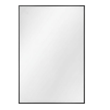 36" Black Metal Framed Bathroom Vanity Mirror