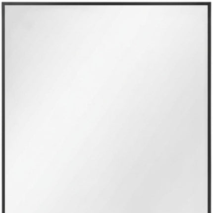 36" Black Metal Framed Bathroom Vanity Mirror