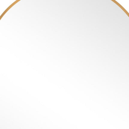36" Gold Metal Arch Framed Bathroom Vanity Mirror