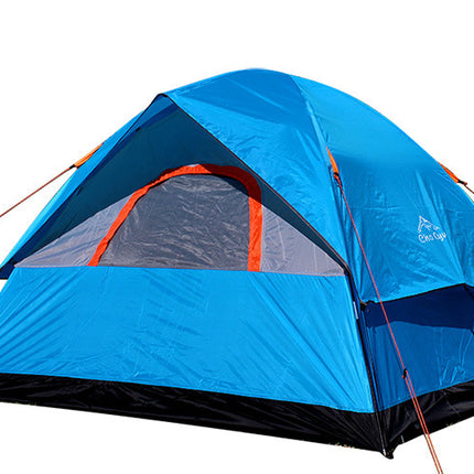 Tent 4 People To Build A Double Deck Family Outdoor Camping Travel Tent
