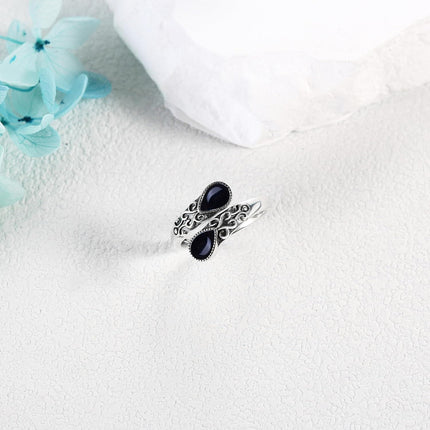 925 Sterling Silver Open Adjustable Band Ring for Women Jewelry Gifts