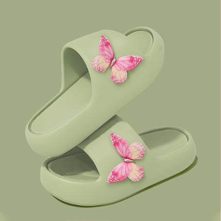 4 pcs set Butterfly Pattern Flip-Flops omfortable EVA Material,