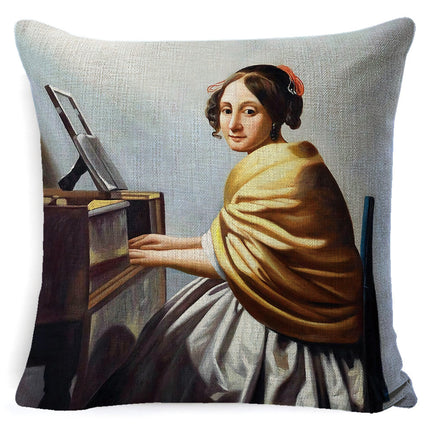 Oil Painting Pillow Famous Painting Pillow Cushion New Sofa Pillow Cover