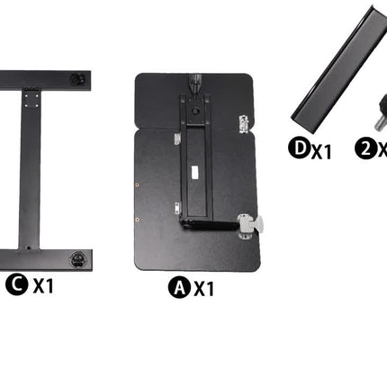 Foldable Mobile Workstation & Adjustable Rolling Bedside Table - Heavy