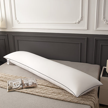 1pc Premium Soft Extended Pillow White, Comfortable Sleeping Body Pillow for Hotel and Home Use