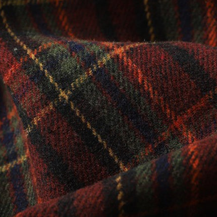 Winter New Women's Vintage Beautiful Red Plaid Skirt