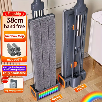 Mop for Living Room, Bedroom, Bathroom, Kitchen and Floor Cleaning - Wet & Dry Flat