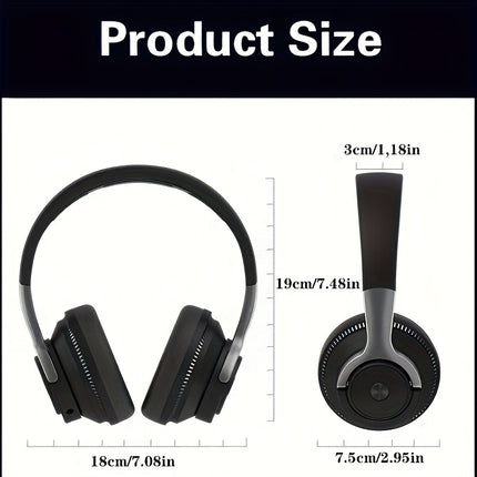 Headphones Multifunctional, Soft Earmuffs, Stable Wireless Signal, HD Sound, Long Battery Life,