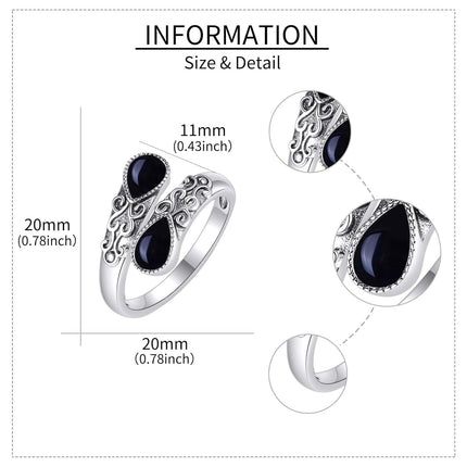 925 Sterling Silver Open Adjustable Band Ring for Women Jewelry Gifts