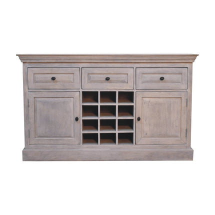 59" Brown Solid Wood Fireplace TV Stand