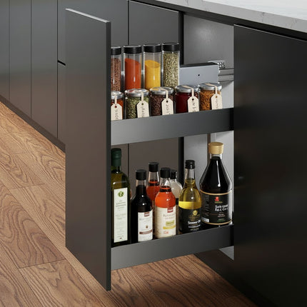 23" Black Stainless Steel Kitchen Cabinet Insert