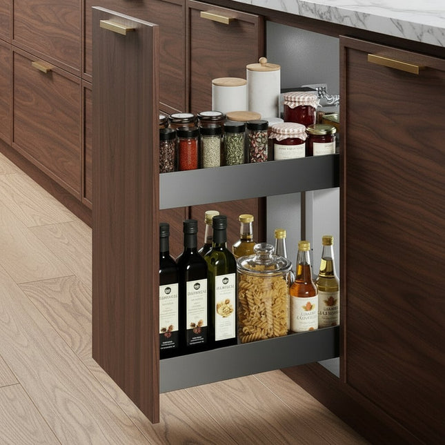 23" Black Stainless Steel Kitchen Cabinet Insert