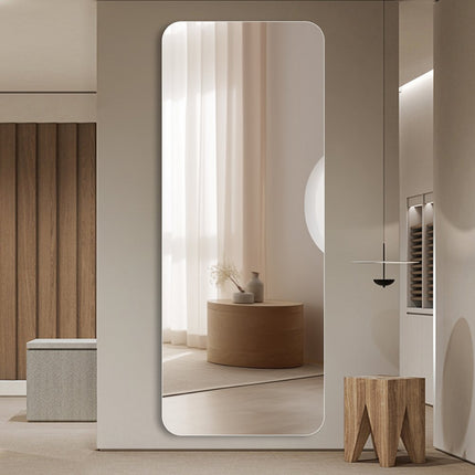 65" Silver Frameless Full Length Hanging Mirror