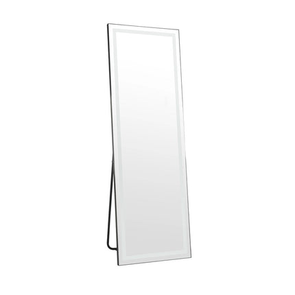 Silver Lighted Frameless Standing Mirror