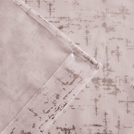 72" Blush And Silver Abstract Shower Curtain