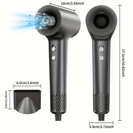 A 5-In-1 Brushless Motor Hair Dryer That Dries Quickly, Features Four Color Temperature Settings,