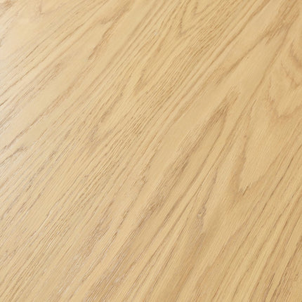60" Oak Wood Pedestal Base Round Top Dining Table