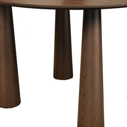 79" Walnut Solid Wood Oval Dining Table
