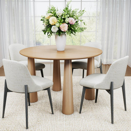 79" Natural Solid Wood Oval Dining Table