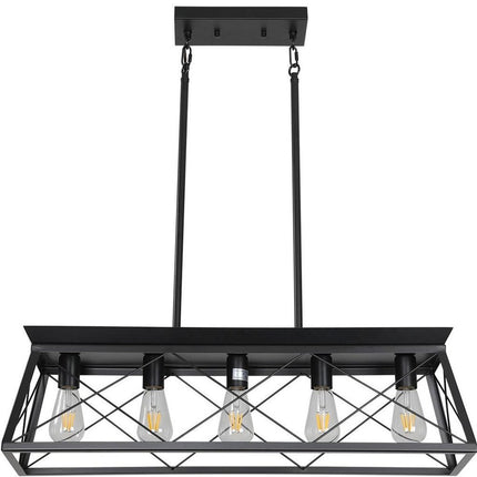 5 Light Geometric And Kitchen Island Ceiling Light