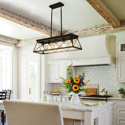 5 Light Geometric And Kitchen Island Ceiling Light