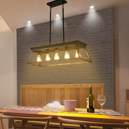 5 Light Geometric And Kitchen Island Ceiling Light