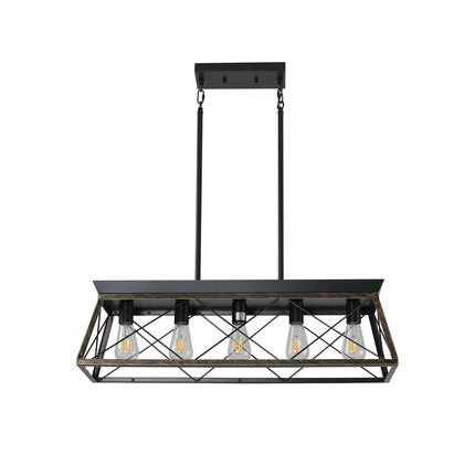 Kitchen Island 5 Light Metal Ceiling Light