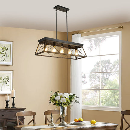 Kitchen Island 5 Light Metal Ceiling Light