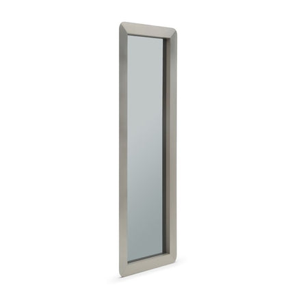 83" Silver Metal Leaning And Wall Mounted Framed Accent Mirror