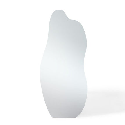 71" Clear Abstract Freestanding Frameless Accent Mirror