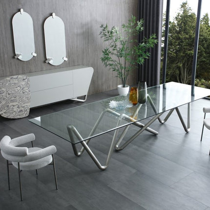 43" Clear Oval Frameless Accent Mirror