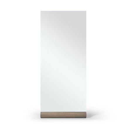 73" Brown Leaning Frameless Accent Mirror