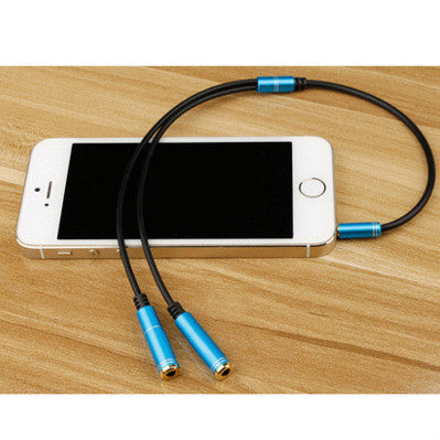 SIANCS 3.5 mm Couple Audio Cable 1 Male to 2 Female Headphone Splitter Adapter Extension Cable For Car Phone Tablet MP3