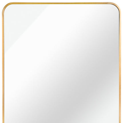 36" Gold Aluminum Framed Accent Mirror