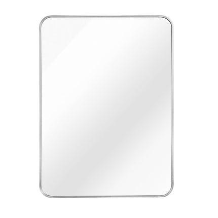 36" Silver Aluminum Framed Accent Mirror
