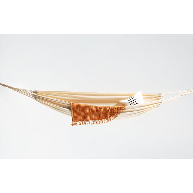 Ivory Solid Color Single Spreader Bar Hammock
