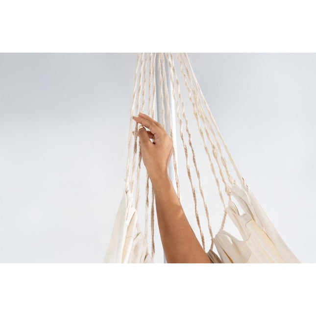 Ivory Solid Color Single Spreader Bar Hammock