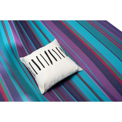 Purple Striped Single Spreader Bar Hammock