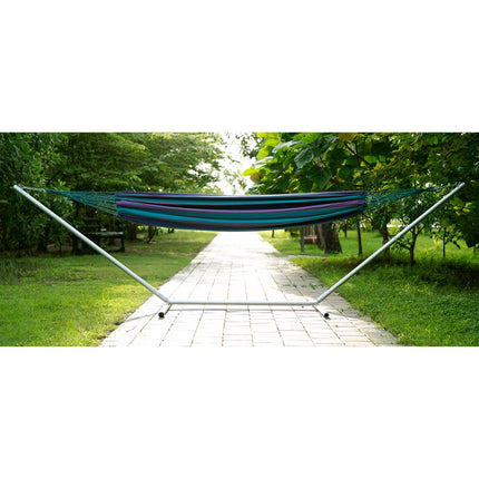 Purple Striped Single Spreader Bar Hammock