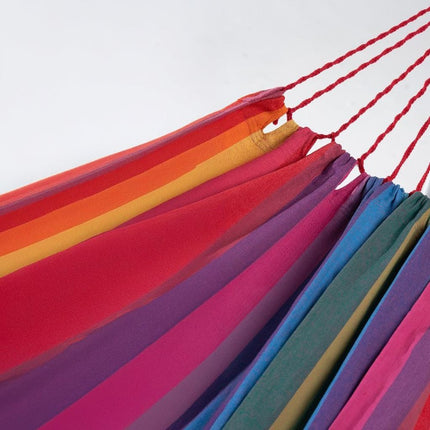 Pink Lavender Striped Single Spreader Bar Hammock