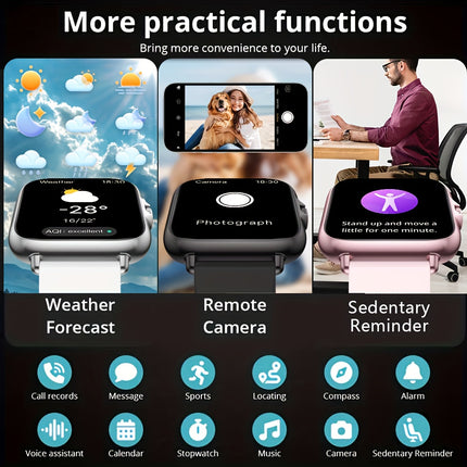 High-End 1.83-Inch Touch Screen, Featuring Call Alerts/Multiple Dials/Multiple Sports