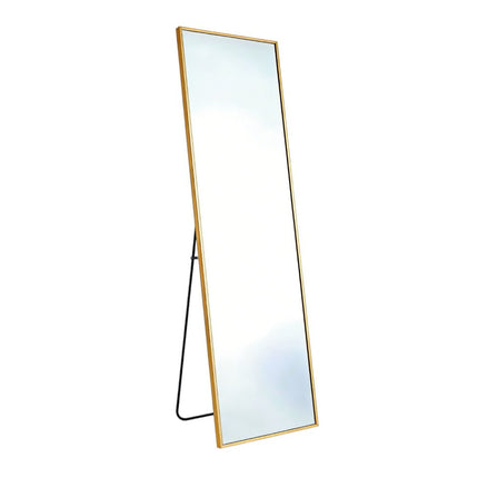 70" Gold Aluminum Freestanding Framed Full Length Mirror