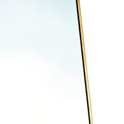 56" Gold Aluminum Freestanding And Wall Mounted Framed Full Length Mirror