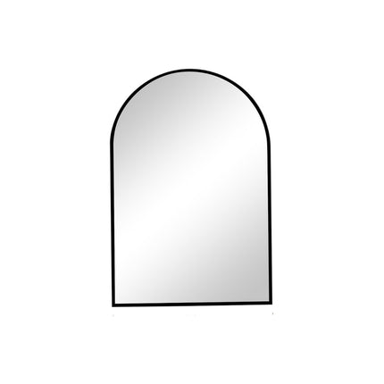 30" Black Aluminum Arch Framed Accent Mirror