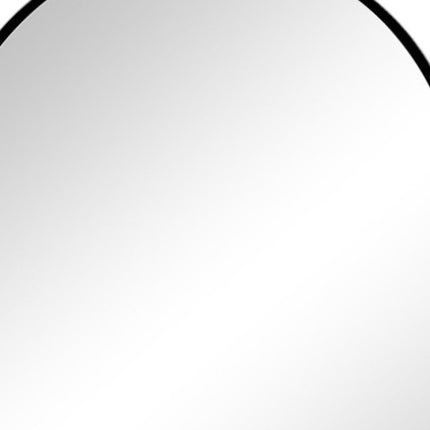 30" Black Aluminum Arch Framed Accent Mirror