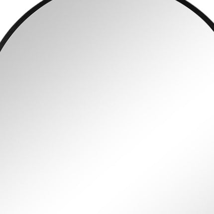 38" Black Aluminum Arch Framed Accent Mirror