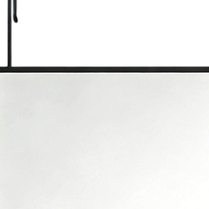 47" Black Aluminum Over the Door Framed Accent Mirror