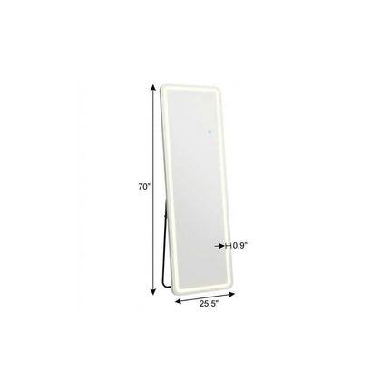 70" Clear Freestanding Frameless Full Length Mirror